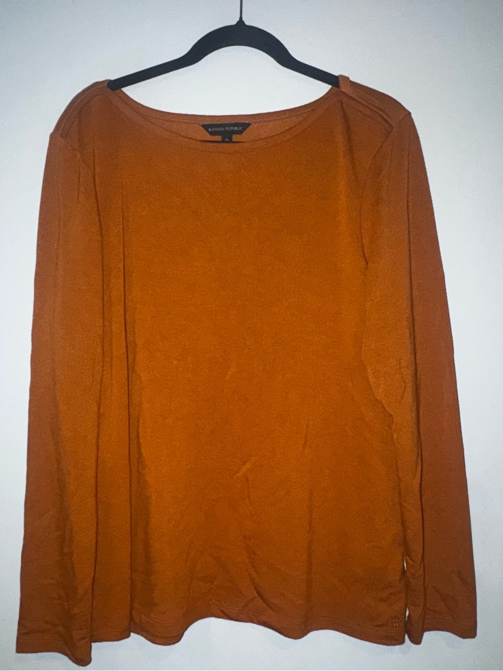 Banana Republic Women's Burnt Orange Long Sleeve Top